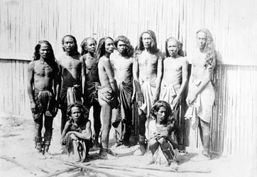 Gefangene Dacoits im Ye U Dschungel, ca. 1880